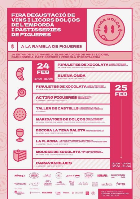 Feria de degustación y venta de vinos dulces DO Empordà de 25 y 26 de febrero en la Rambla de Figueres